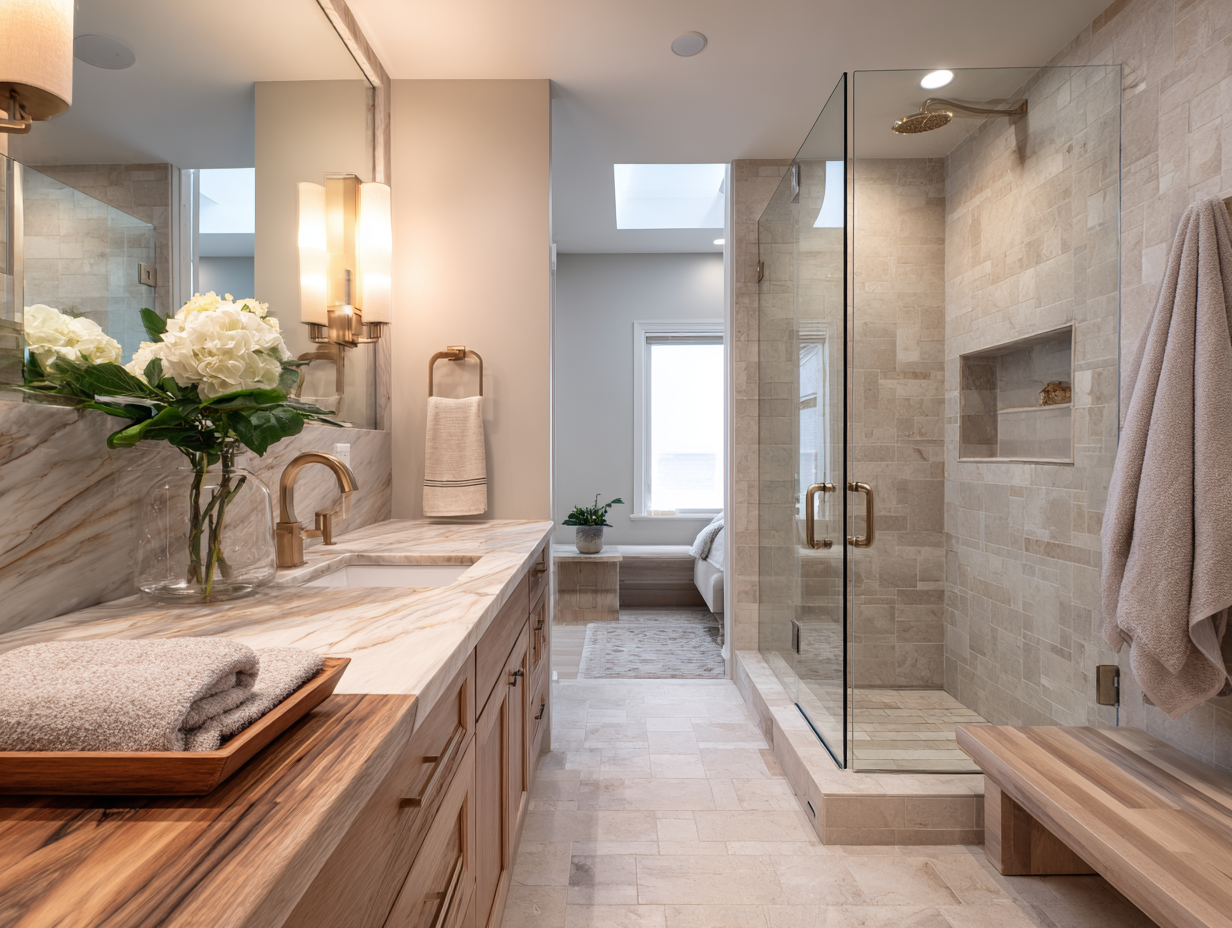 Spa-inspired bathroom renovation